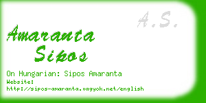 amaranta sipos business card
